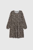 Sukienka damska, brązowa, Moodo