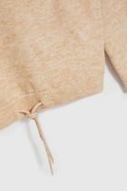 Sweter damski, beżowy, Moodo