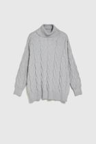 Sweter damski, szary, Moodo