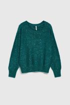 Sweter damski, zielony, Moodo