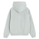 Szara bluza sherpa z kapturem oversize NOWEAR