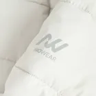 Szara ocieplana kurtka z kapturem cropped NOWEAR