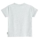 Szary t-shirt basic z bawełną czesaną NOWEAR