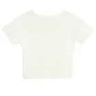 T-shirt prążkowany z domieszką modalu NOWEAR