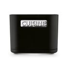 Tadar, Cuisine, ociekacz na sztućce, 2 komory, czarny, 13,5-7,5-10,8 cm