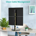Techly, podstawa pod dwa monitory, biurkowa, pionowa, 13-27", LCD, 10 kg