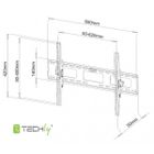 Techly, uchwyt ścienny TV LED/LCD, 40-65"
