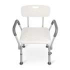 Timago, taboret prysznicowy z oparciem i uchwytami