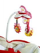 Tiny Love, wielofunkcyjny leżaczek bujaczek łóżeczko, 3w1, czerwono-kremowy