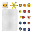 Topbright, tablica manipulacyjna z kostką i doczepianymi elementami, zabawka interaktywna