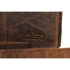 Torba listonoszka, brązowa, skórzana, Peterson