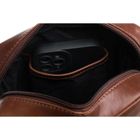 Torba listonoszka, brązowa, skórzana, Peterson