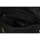 Torba listonoszka, czarna, skórzana, Peterson