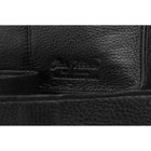 Torba listonoszka, czarna, skórzana, Peterson