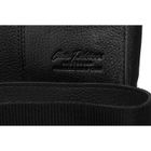 Torba listonoszka, czarna, skórzana, Peterson