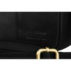 Torba listonoszka, czarna, skórzana, Peterson