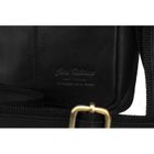 Torba listonoszka, czarna, skórzana, Peterson