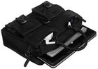 Torba na laptopa, czarna, skórzana, Cedar