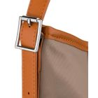 Torebka listonoszka, beżowa, skóra ekologiczna, Peterson