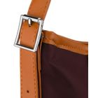 Torebka listonoszka, bordowa, skóra ekologiczna,Peterson