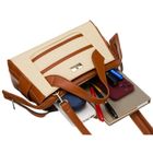 Torebka listonoszka, ecru, Peterson