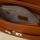 Torebka listonoszka, ecru, skóra ekologiczna, Peterson