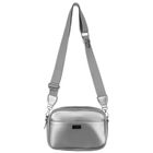 Torebka listonoszka, srebrna, Peterson