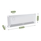 Tulano, Cover 40, barierka ochronna na łóżko, white-grey, 200 cm