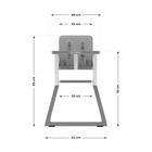 Tulano, Morsel 25, krzesełko do karmienia, grey-white