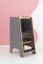 tupti.wood, Kitchen Helper, Bubble z falbanką, pomocnik kuchenny, szary