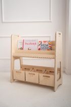 tupti.wood, L, biblioteczka, regał montessori