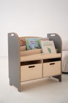 tupti.wood, Smart, biblioteczka, regał montessori, szara