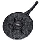 Vilde, Basic Line, patelnia do jajek, granitowa, 7 otworów, 26 cm