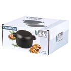 Vilde, Cast Line, garnek z pokrywką, żeliwny, 2w1, 4,5l, 1,6 l