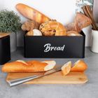 Vilde, chlebak z pojemnikami, metalowy, 4 elementy