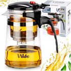 Vilde, dzbanek z zaparzaczem spustowym do herbaty, szklany, 600 ml