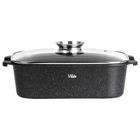 Vilde, Granitica, brytfanna granitowa z pokrywką, 7,5l, 41-26-16 cm