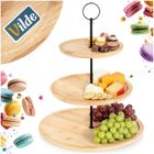 Vilde, patera bambusowa, 3-piętrowa, 34 cm