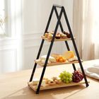 Vilde, patera bambusowa, 3-piętrowa, 53 cm