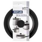 Vilde, pokrywka szklana silikonowa, uniwersalna, 16/18/20 cm