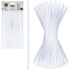 Vilde, słomki do napojów, przezroczyste, 50 szt., 22 cm