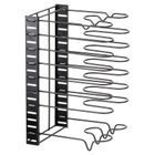 Vilde, stojak na garnki, patelnie i pokrywki, metalowy, czarny