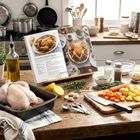 Vilde, stojak na książkę kucharską, bambusowy, regulowany