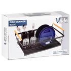 Vilde, suszarka na naczynia, czarna, 50,5-33-18 cm