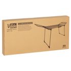 Vilde, suszarka na pranie, metalowa, czarna rozsuwana XXL, 204-260-56-103 cm