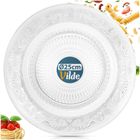 Vilde, talerz obiadowy płytki, szklany, patera, 25 cm