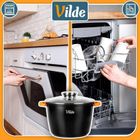 Vilde, Terruna Aroma, garnek ze szklaną pokrywką, granitowy, 28 cm, 9,7l