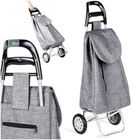 Vilde, wózek z torbą na zakupy, szary, 30l