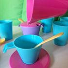 Wader, Party World, zestaw naczyń, różowy, 8 elementów