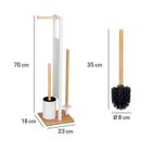 Wenko, Rivalta, stojak na papier toaletowy i szczotkę wc, 3w1